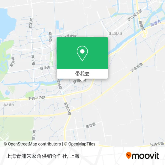 上海青浦朱家角供销合作社地图