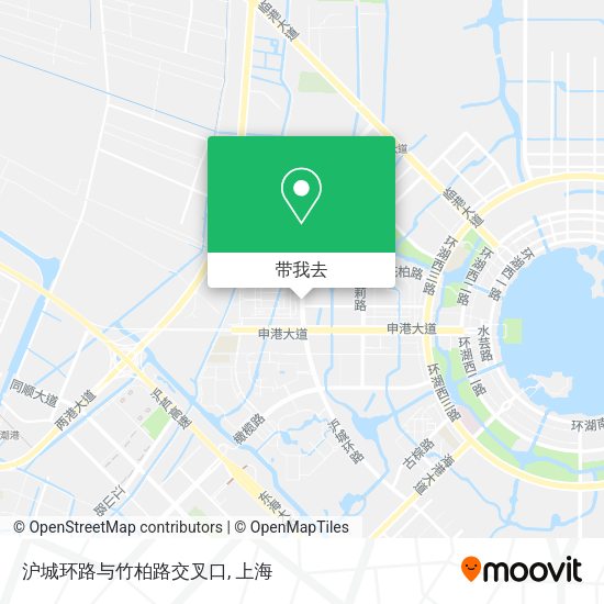 沪城环路与竹柏路交叉口地图