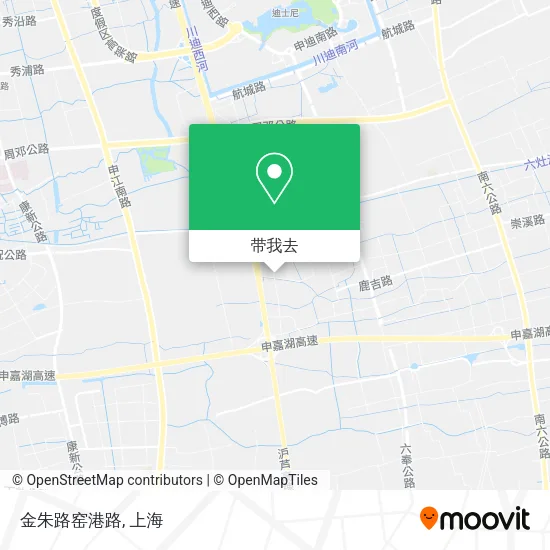 金朱路窑港路地图