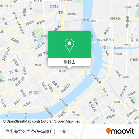 早尚海馄饨面条(平凉路店)地图