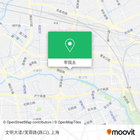 文明大道/芙蓉路(路口)地图