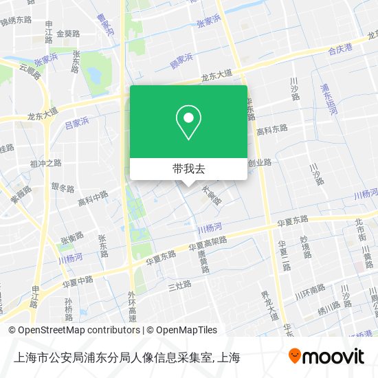 上海市公安局浦东分局人像信息采集室地图
