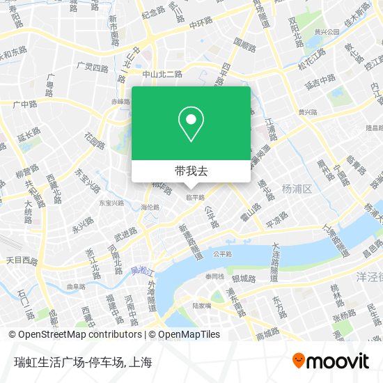 瑞虹生活广场-停车场地图