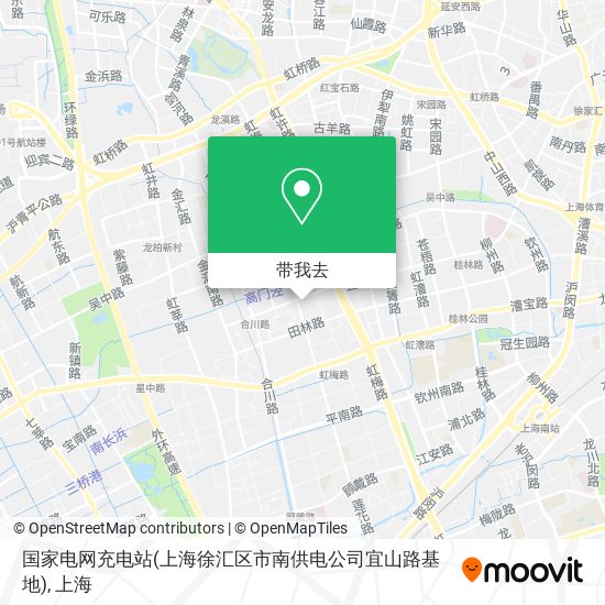国家电网充电站(上海徐汇区市南供电公司宜山路基地)地图