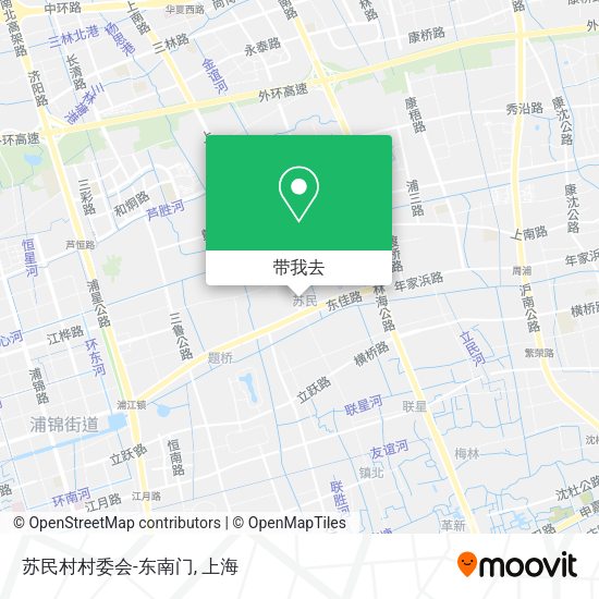 苏民村村委会-东南门地图