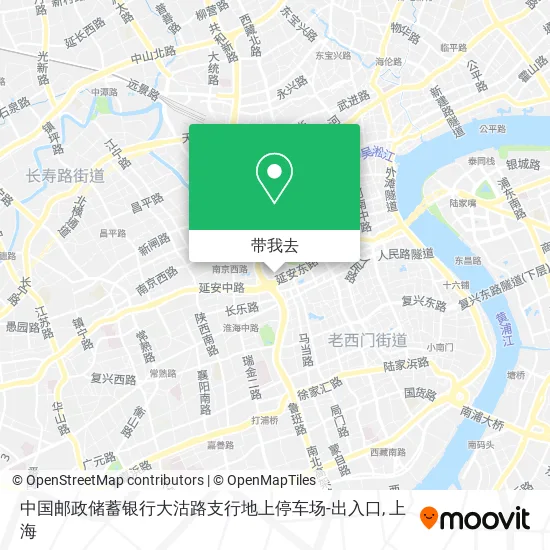中国邮政储蓄银行大沽路支行地上停车场-出入口地图