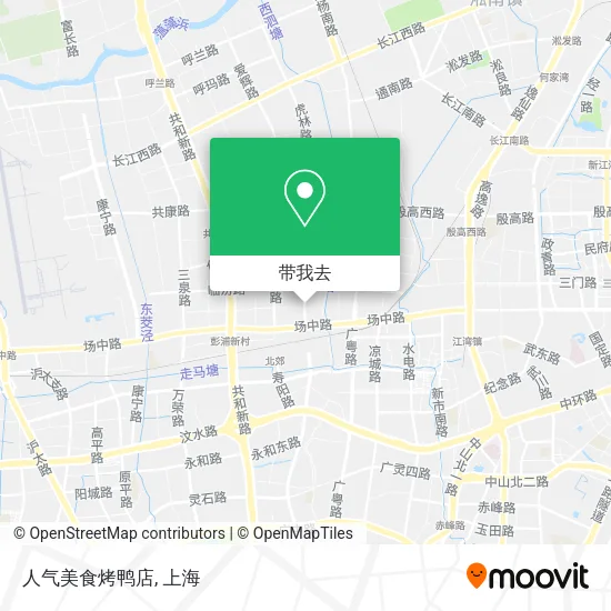 人气美食烤鸭店地图