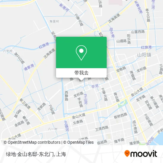绿地·金山名邸-东北门地图