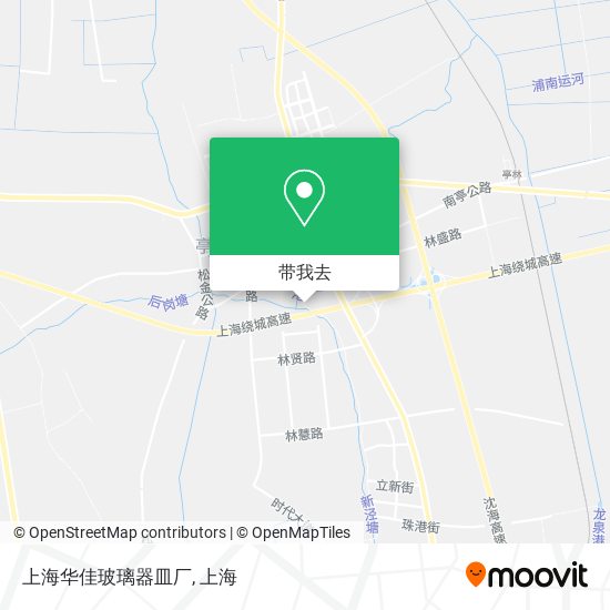 上海华佳玻璃器皿厂地图