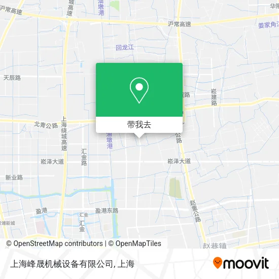 上海峰晟机械设备有限公司地图