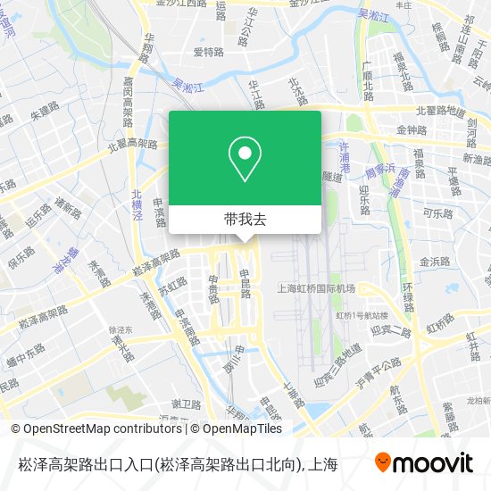 崧泽高架路出口入口(崧泽高架路出口北向)地图