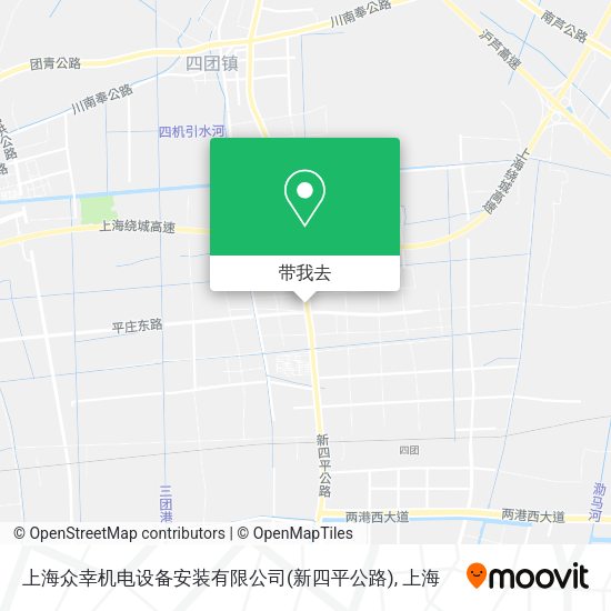 上海众幸机电设备安装有限公司(新四平公路)地图