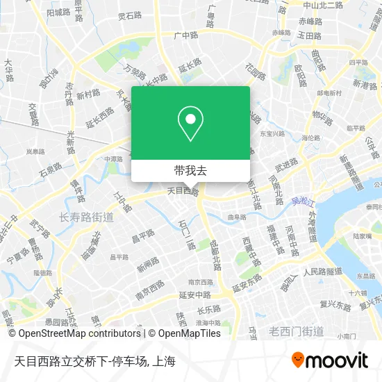 天目西路立交桥下-停车场地图