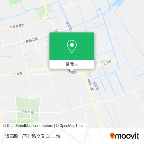 汉高路与下盐路交叉口地图