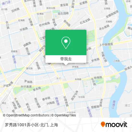 罗秀路1001弄小区-北门地图