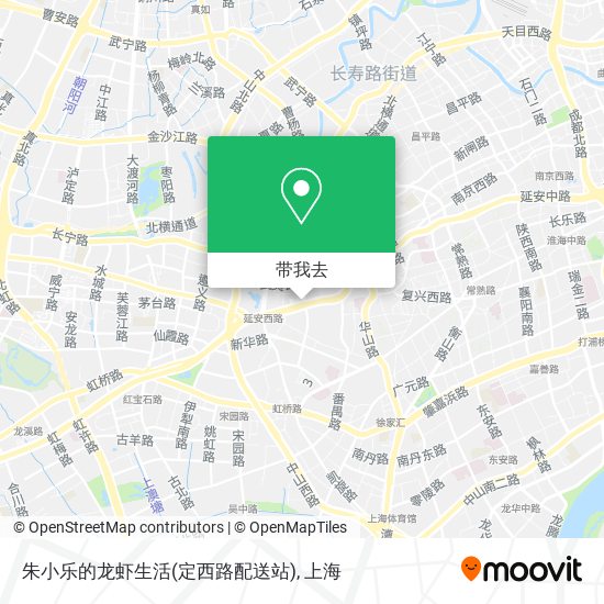 朱小乐的龙虾生活(定西路配送站)地图
