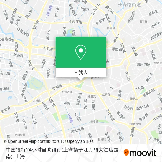 中国银行24小时自助银行(上海扬子江万丽大酒店西南)地图
