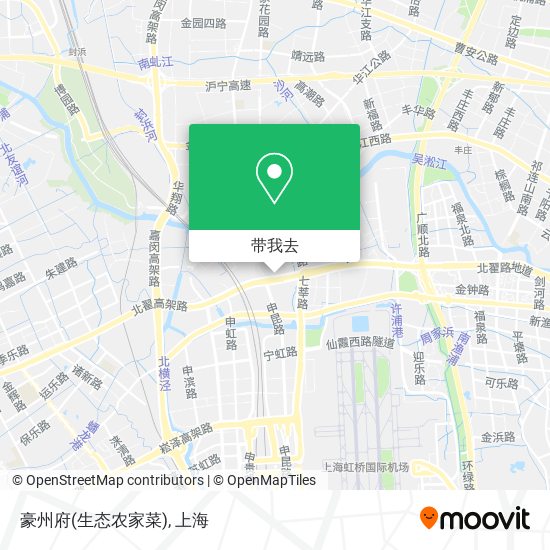 豪州府(生态农家菜)地图