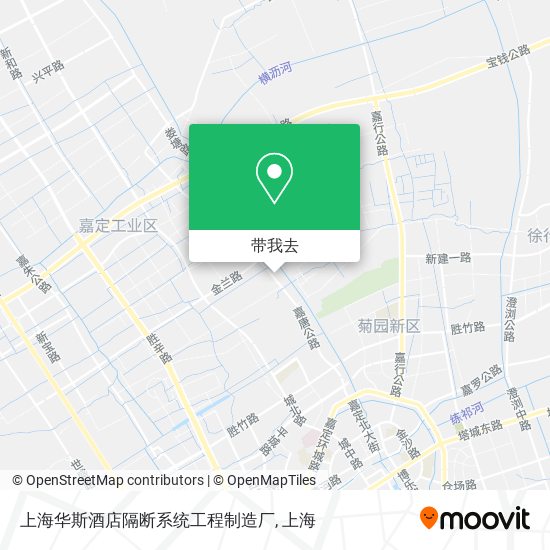 上海华斯酒店隔断系统工程制造厂地图