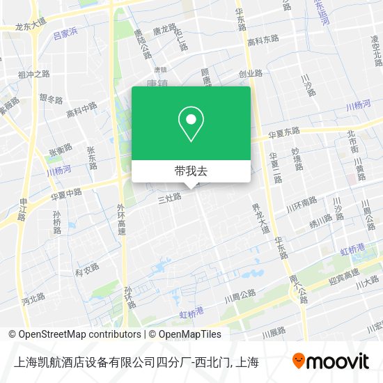 上海凯航酒店设备有限公司四分厂-西北门地图