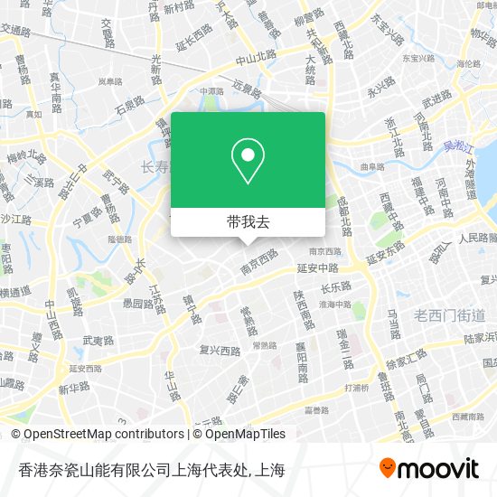 香港奈瓷山能有限公司上海代表处地图