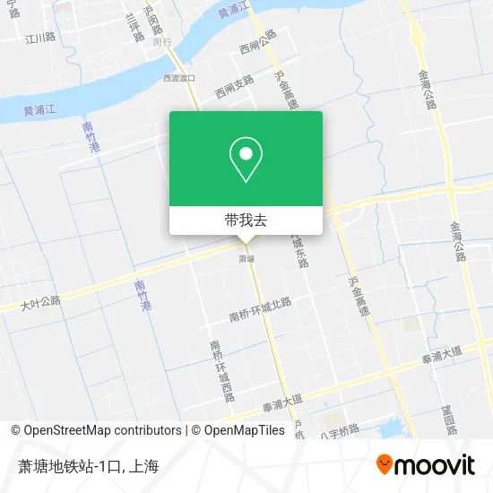 萧塘地铁站-1口地图