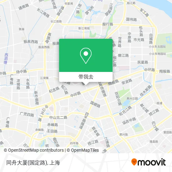 同舟大厦(国定路)地图