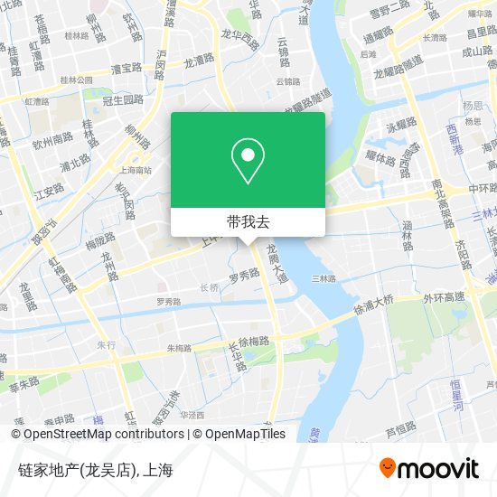 链家地产(龙吴店)地图
