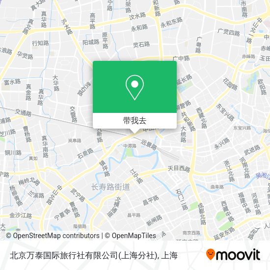 北京万泰国际旅行社有限公司(上海分社)地图