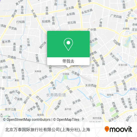 北京万泰国际旅行社有限公司(上海分社)地图