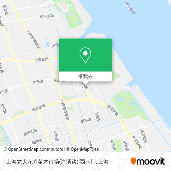 上海龙大花卉苗木市场(海滨路)-西南门地图