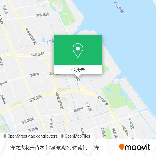 上海龙大花卉苗木市场(海滨路)-西南门地图