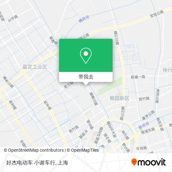 好杰电动车  小谢车行地图