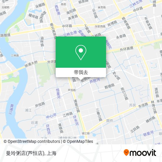 曼玲粥店(芦恒店)地图