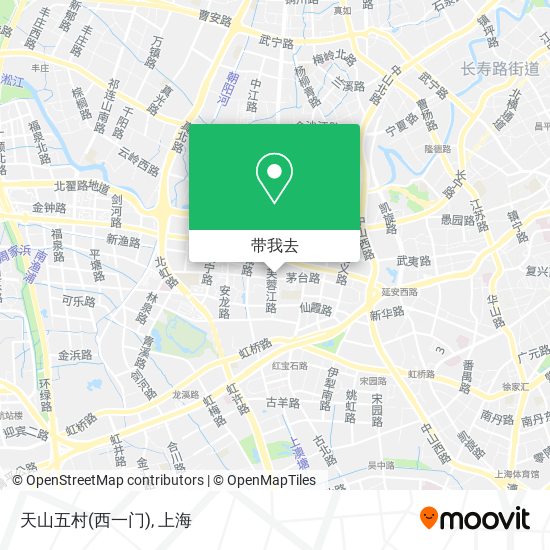 天山五村(西一门)地图