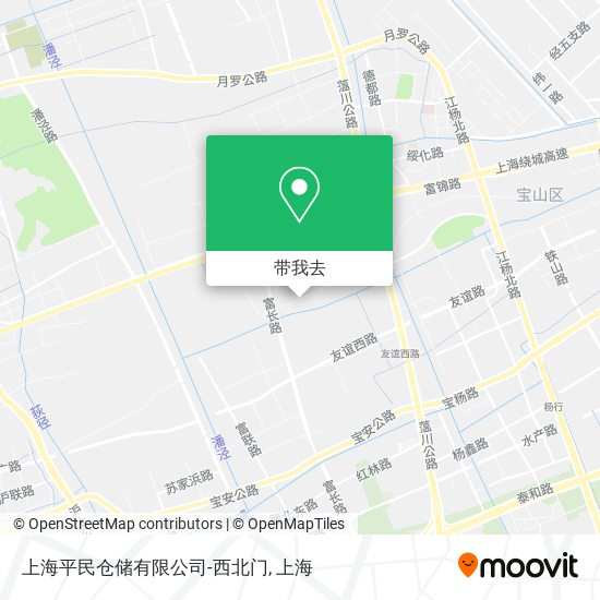 上海平民仓储有限公司-西北门地图