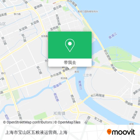 上海市宝山区五粮液运营商地图