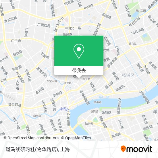 斑马线研习社(物华路店)地图