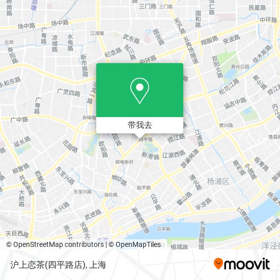 沪上恋茶(四平路店)地图