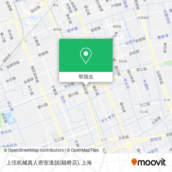 上弦机械真人密室逃脱(颛桥店)地图