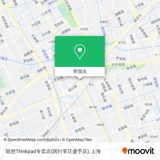 联想Thinkpad专卖店(闵行莘庄盛予店)地图