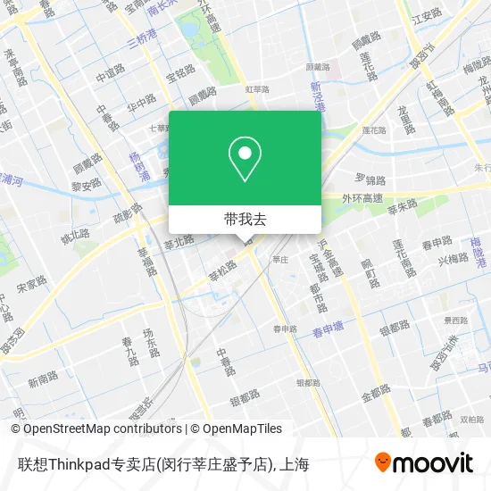 联想Thinkpad专卖店(闵行莘庄盛予店)地图