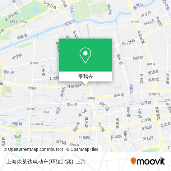 上海依莱达电动车(环镇北路)地图