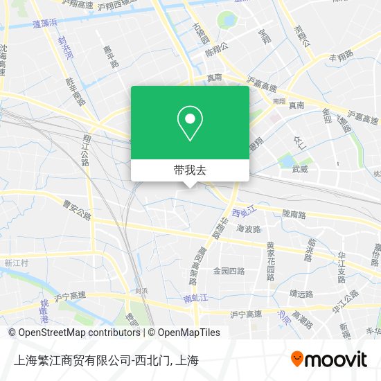 上海繁江商贸有限公司-西北门地图