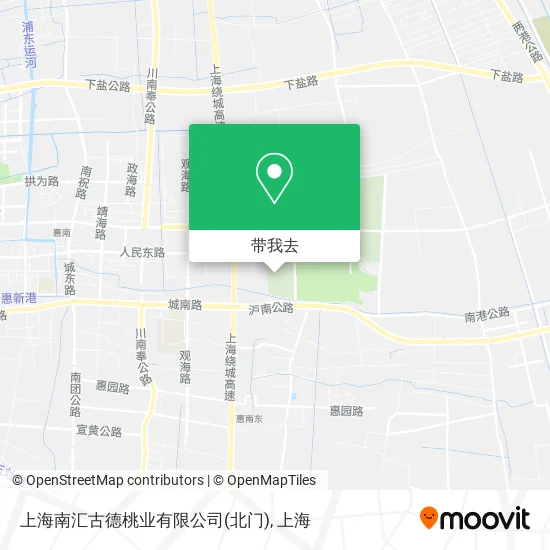 上海南汇古德桃业有限公司(北门)地图