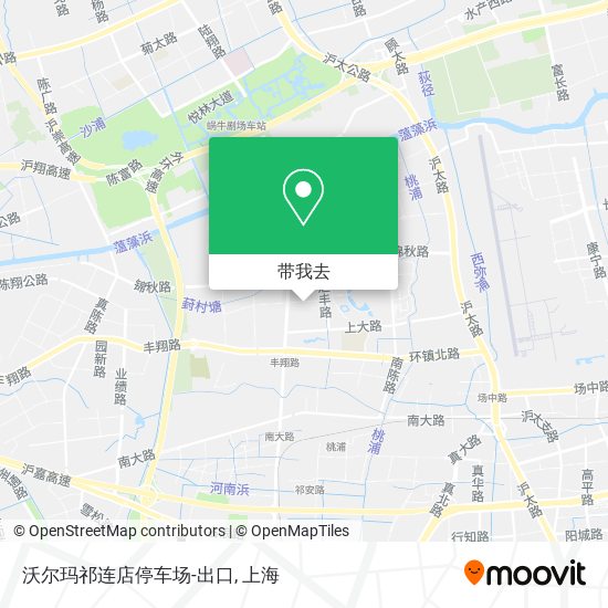 沃尔玛祁连店停车场-出口地图