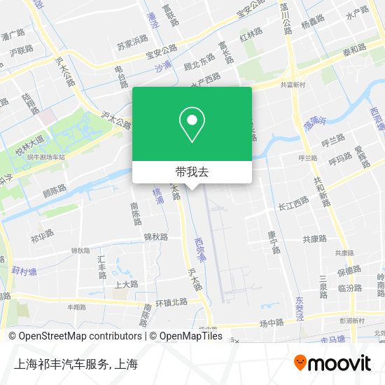 上海祁丰汽车服务地图
