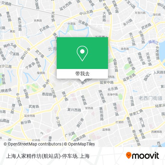 上海人家精作坊(航站店)-停车场地图
