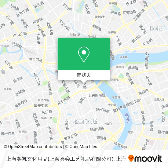 上海奕帆文化用品(上海兴奕工艺礼品有限公司)地图