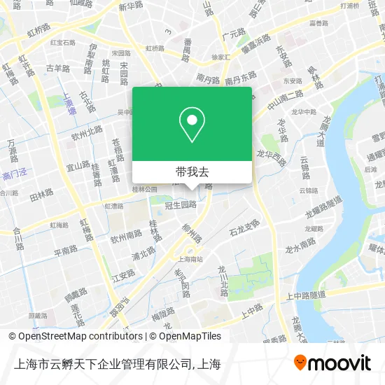上海市云孵天下企业管理有限公司地图